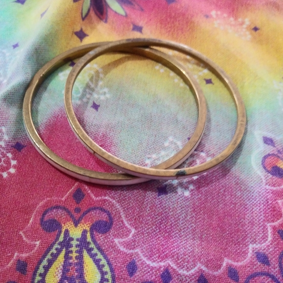 Two Stone & Metal Bangles - Picture 2 of 5